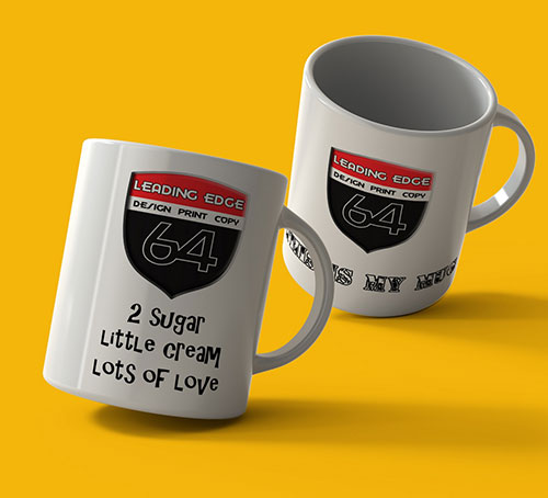Custom printed mugs