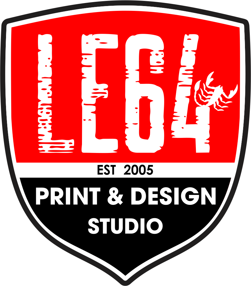 LE64 Print and Design Studio logo